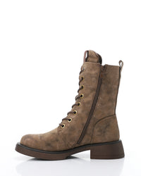 GER-DVTX-021 Lace Up Zipped Combat Boots