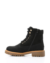 GER-DVTX-023 Leather Combat Ankle Boots