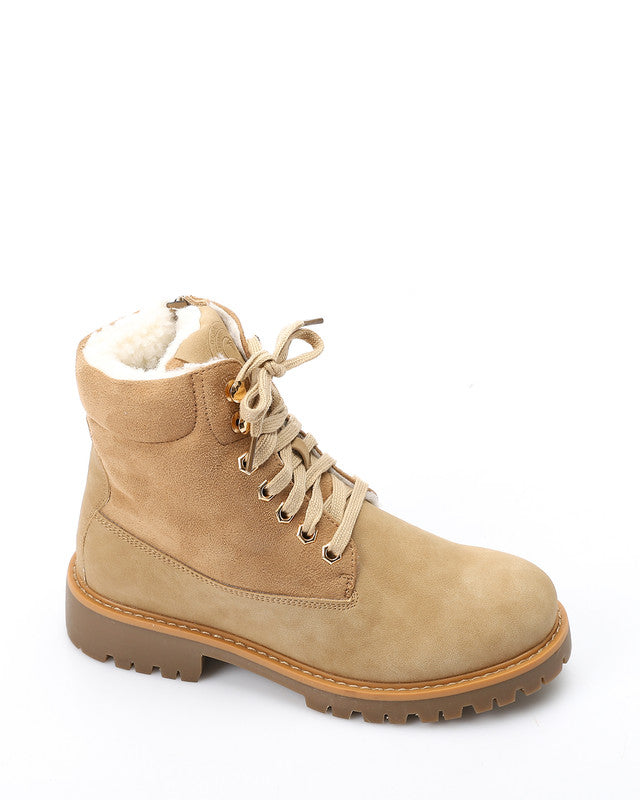 GER-DVTX-023 Leather Combat Ankle Boots