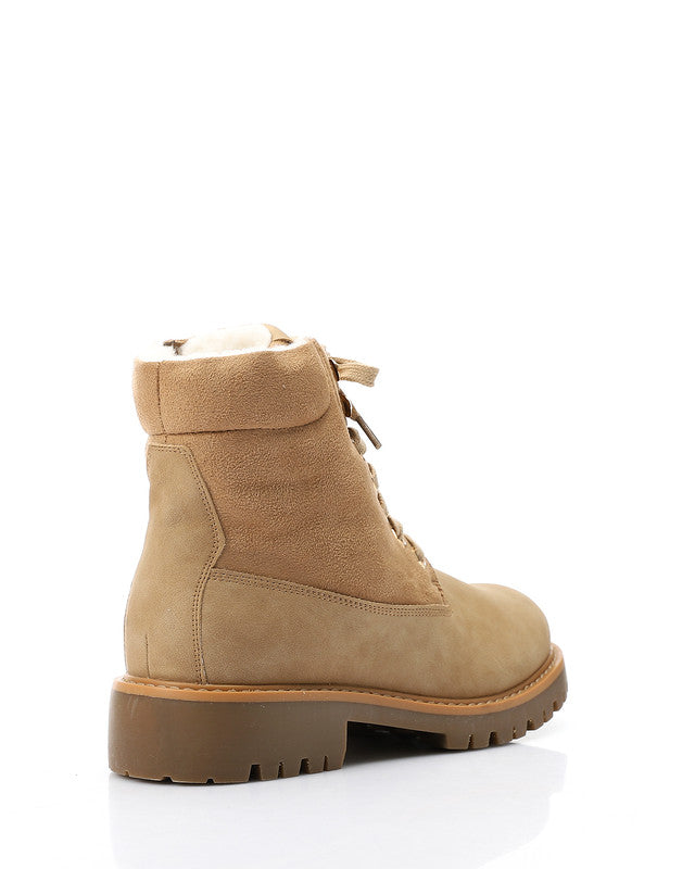 GER-DVTX-023 Leather Combat Ankle Boots
