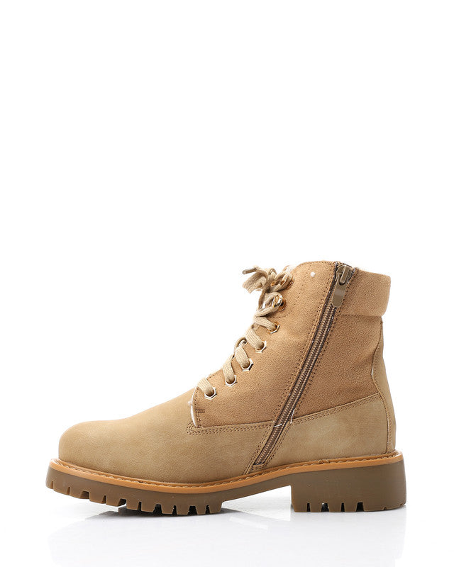 GER-DVTX-023 Leather Combat Ankle Boots