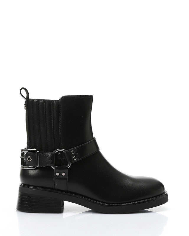 GER-DVTX-024 Mid Heel Biker Boots
