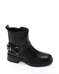 GER-DVTX-024 Mid Heel Biker Boots