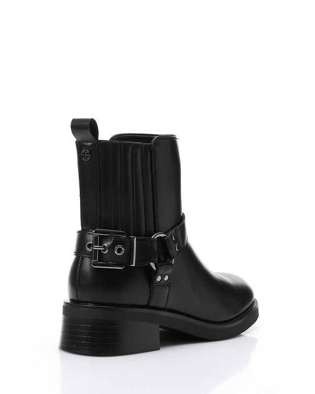 GER-DVTX-024 Mid Heel Biker Boots