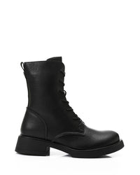 GER-DVTX-027 Mid Heel Combat Boots