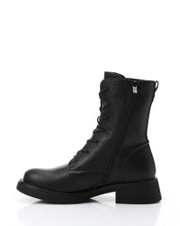 GER-DVTX-027 Mid Heel Combat Boots