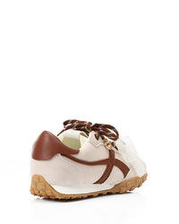 GER-DVTX-039 Decorative Lace Up Flat Sneakers