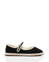 GOR-DJTV-007 Buckle Closure Oval Toecap Flat Shoes
