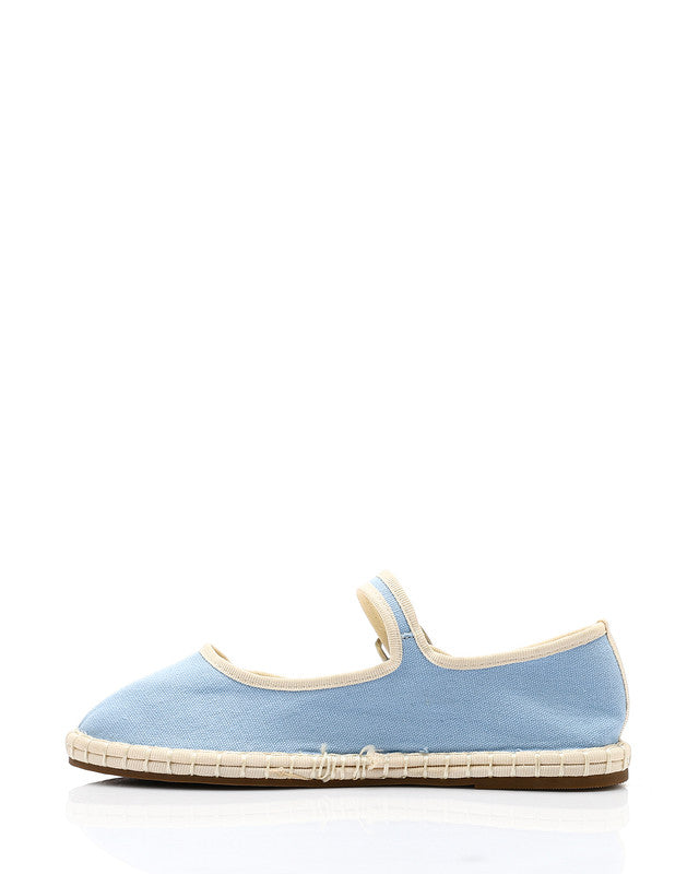 GOR-DJTV-007 Buckle Closure Oval Toecap Flat Shoes