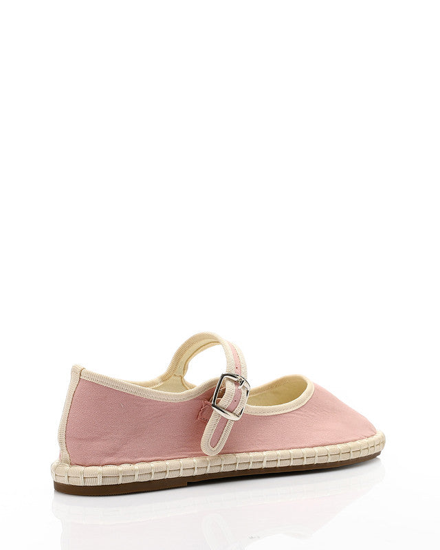 GOR-DJTV-007 Buckle Closure Oval Toecap Flat Shoes