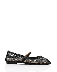 GOR-DJTV-010 Semi Square Toecap Mesh Flat Shoes