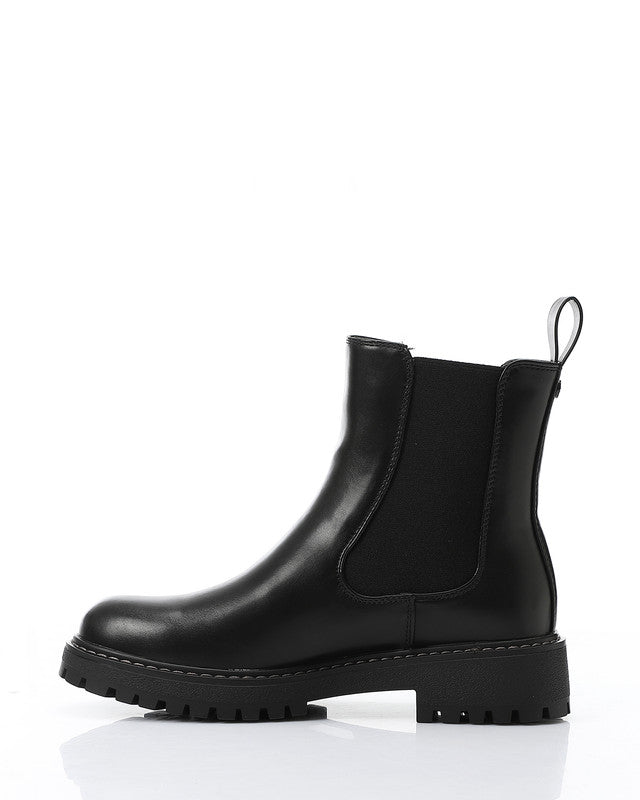 GOR-DVTX-007 Leather Slip On Ankle Boots