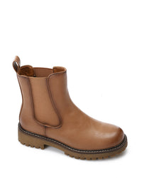 GOR-DVTX-007 Leather Slip On Ankle Boots