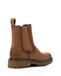 GOR-DVTX-007 Leather Slip On Ankle Boots