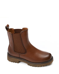 GOR-DVTX-007 Leather Slip On Ankle Boots