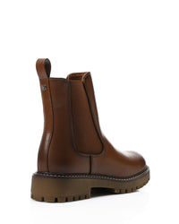 GOR-DVTX-007 Leather Slip On Ankle Boots