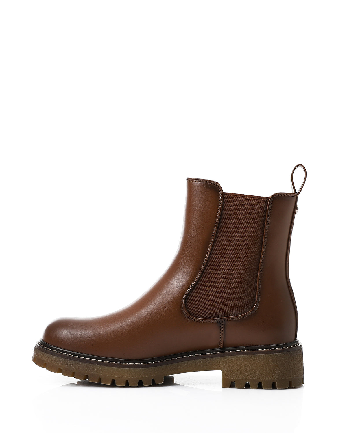 GOR-DVTX-007 Leather Slip On Ankle Boots