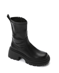 GOR-DVTX-011 Zipped Heeled Chunky Boots