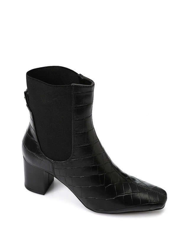 GPS-DVTX-003 Croc Texture Heeled Boots