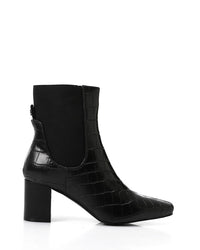 GPS-DVTX-003 Croc Texture Heeled Boots