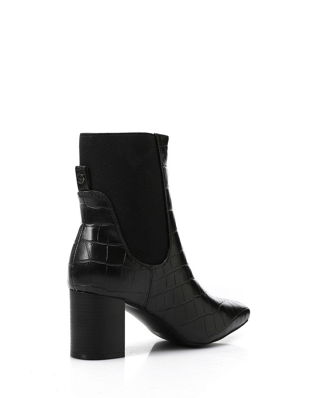 GPS-DVTX-003 Croc Texture Heeled Boots
