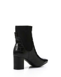 GPS-DVTX-003 Croc Texture Heeled Boots