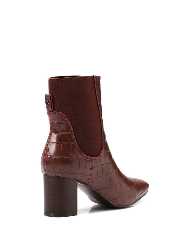 GPS-DVTX-003 Croc Texture Heeled Boots