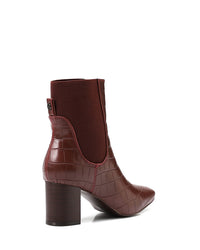 GPS-DVTX-003 Croc Texture Heeled Boots