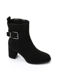 GPS-DVTX-009 Decortive Heeled Suede Ankle Boots