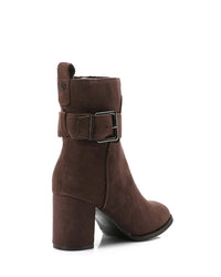 GPS-DVTX-009 Decortive Heeled Suede Ankle Boots