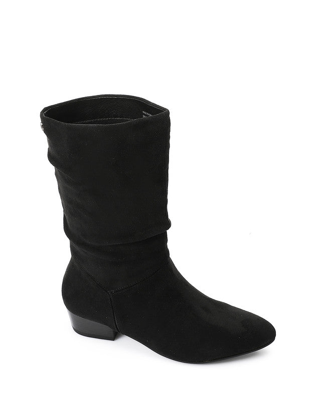 GPS-DVTX-011 Suede Slip On Mid Calf Boots