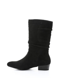 GPS-DVTX-011 Suede Slip On Mid Calf Boots