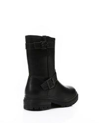 GPS-DVTX-012 Zipped Mid Calf Biker Boots