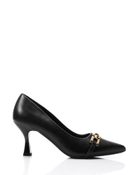 HOG-DJTX-008 Cream Pointed Kitten Heel