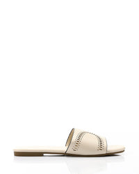 HOT-DJTV-006 Perforated Leather Slipper