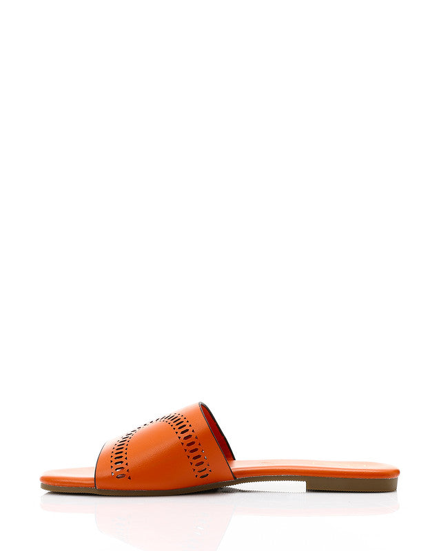 HOT-DJTV-006 Perforated Leather Slipper
