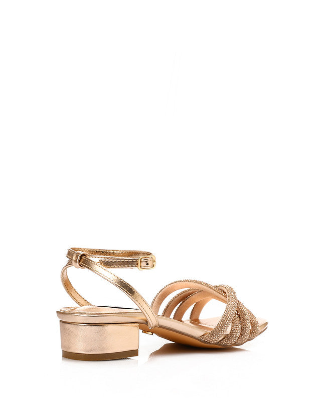 HOT-DJTV-007 Mid Heel Strassy Sandal
