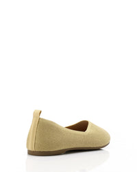 HOT-DJTV-010 Glittery Oval Toe Shape Flat Shoes