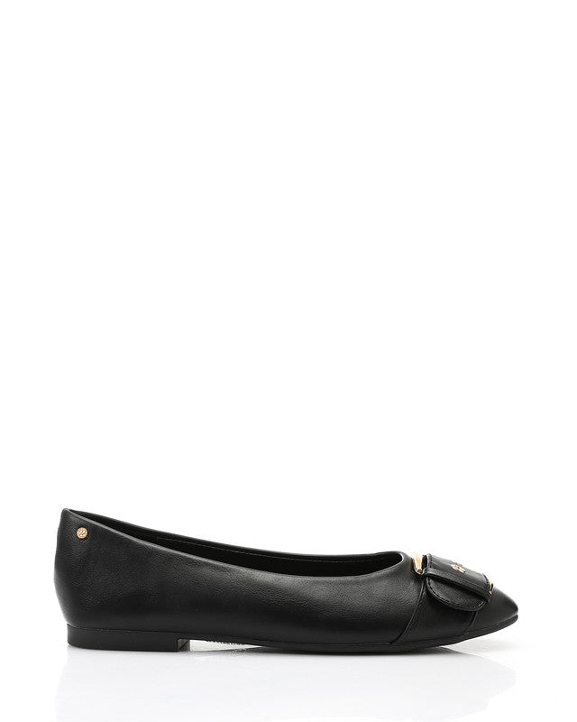 HOT-DVTX-003 Round Toe Cap Buckle Ballerina