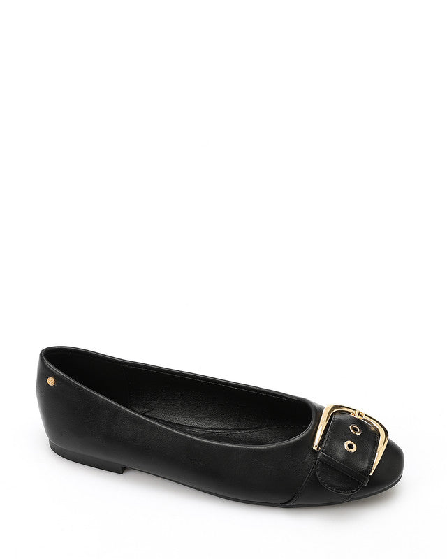 HOT-DVTX-003 Round Toe Cap Buckle Ballerina