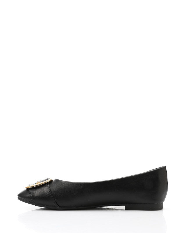 HOT-DVTX-003 Round Toe Cap Buckle Ballerina