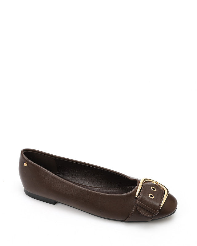 HOT-DVTX-003 Round Toe Cap Buckle Ballerina