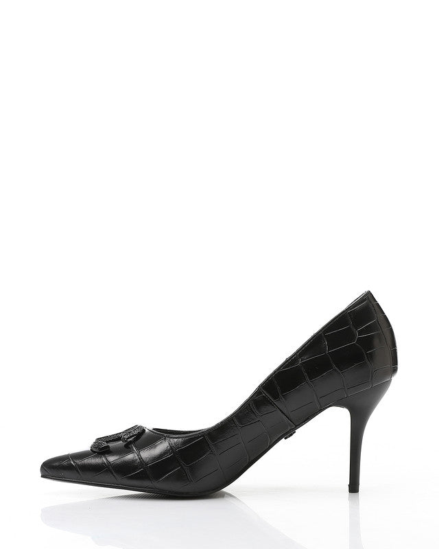 HOT-DVTX-006 Patterned High-Heeled Pump