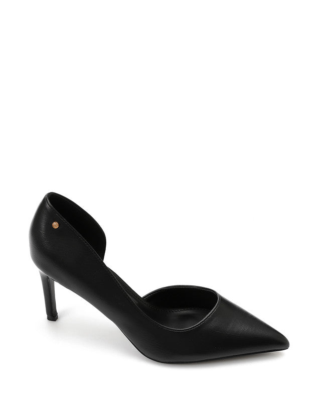 HUA-DVTX-001 Suede Side Open Pointed Heels
