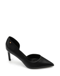 HUA-DVTX-001 Suede Side Open Pointed Heels