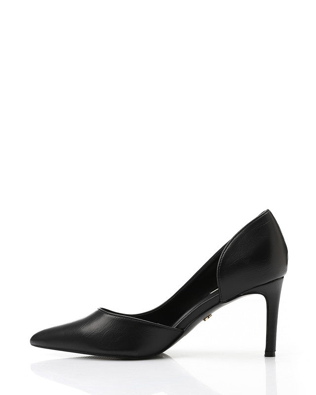 HUA-DVTX-001 Suede Side Open Pointed Heels
