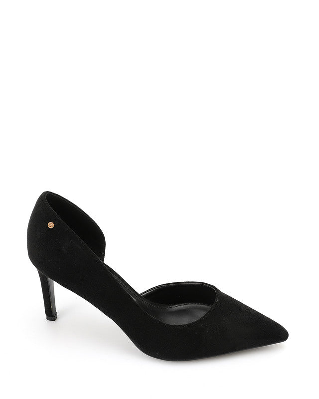 HUA-DVTX-001 Suede Side Open Pointed Heels