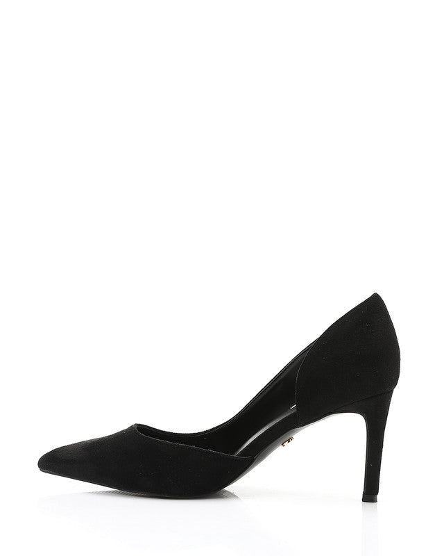 HUA-DVTX-001 Suede Side Open Pointed Heels