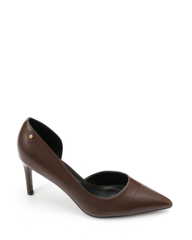 HUA-DVTX-001 Suede Side Open Pointed Heels