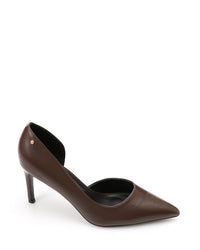 HUA-DVTX-001 Suede Side Open Pointed Heels